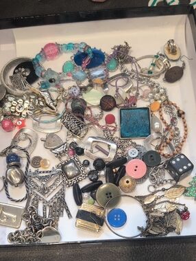 Craft Mixed Color Jewelry Components & Charms - Turquoise, Pink, Blue, Silver
